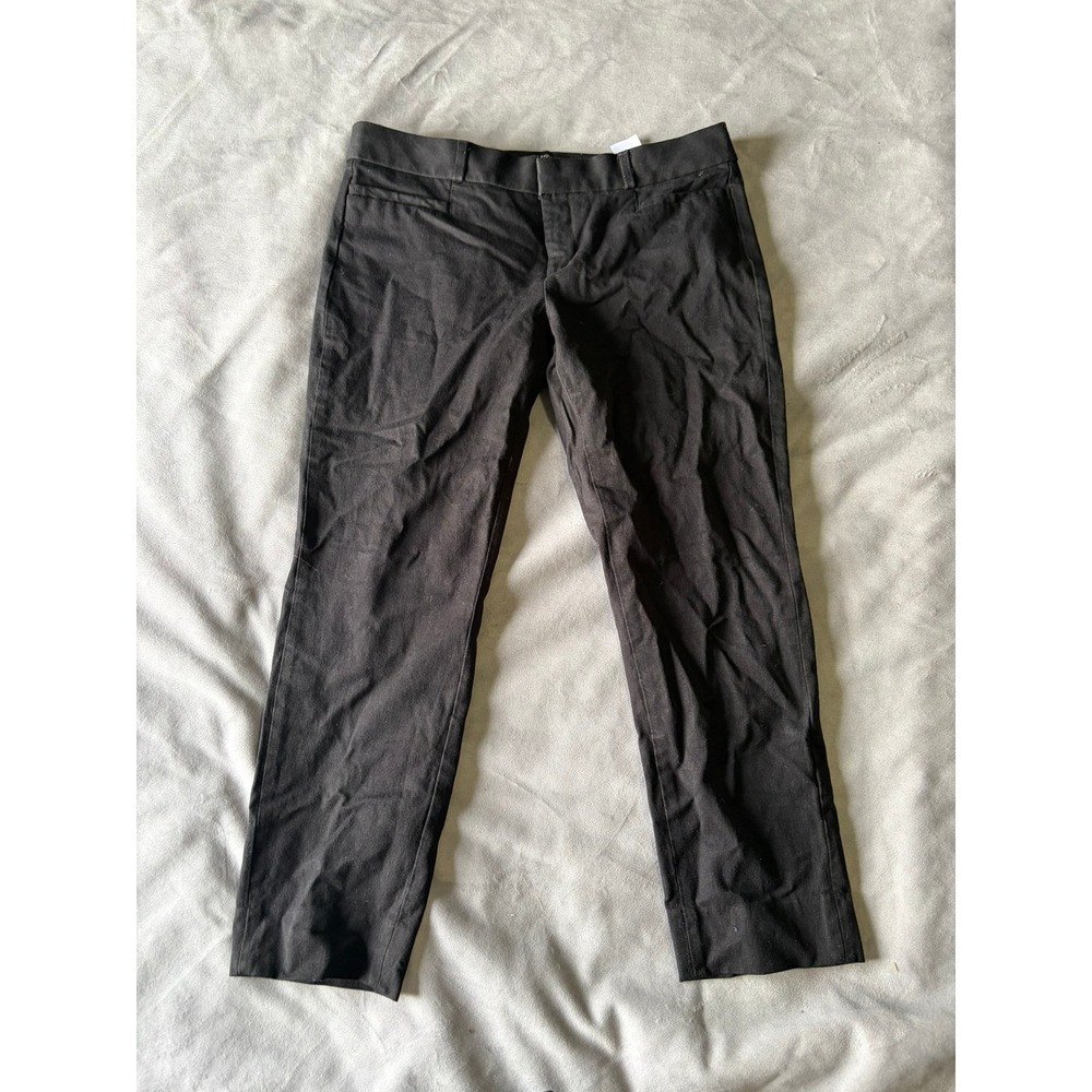 Banana Republic Sloan Fit Black Slim Leg Dress Pants Womens Size 6 Office Wear - Picture 1 of 3